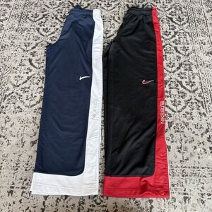 Lot Of 2 Vintage Y2K Nike Pants Youth Size Large Red White Blue